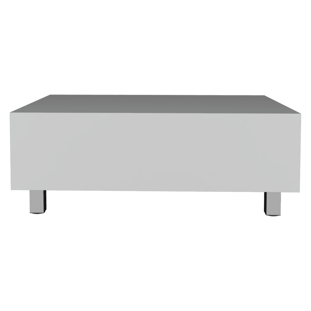 Mesa De Centro Albar Color Blanco Perla para Sala.