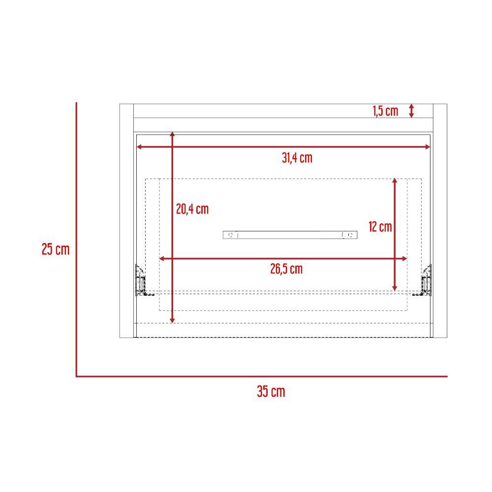 Mesa de Noche Flotante Boa, Macadamia, Con Espacio Para Colocar Objetos Decorativos - VIRTUAL MUEBLES