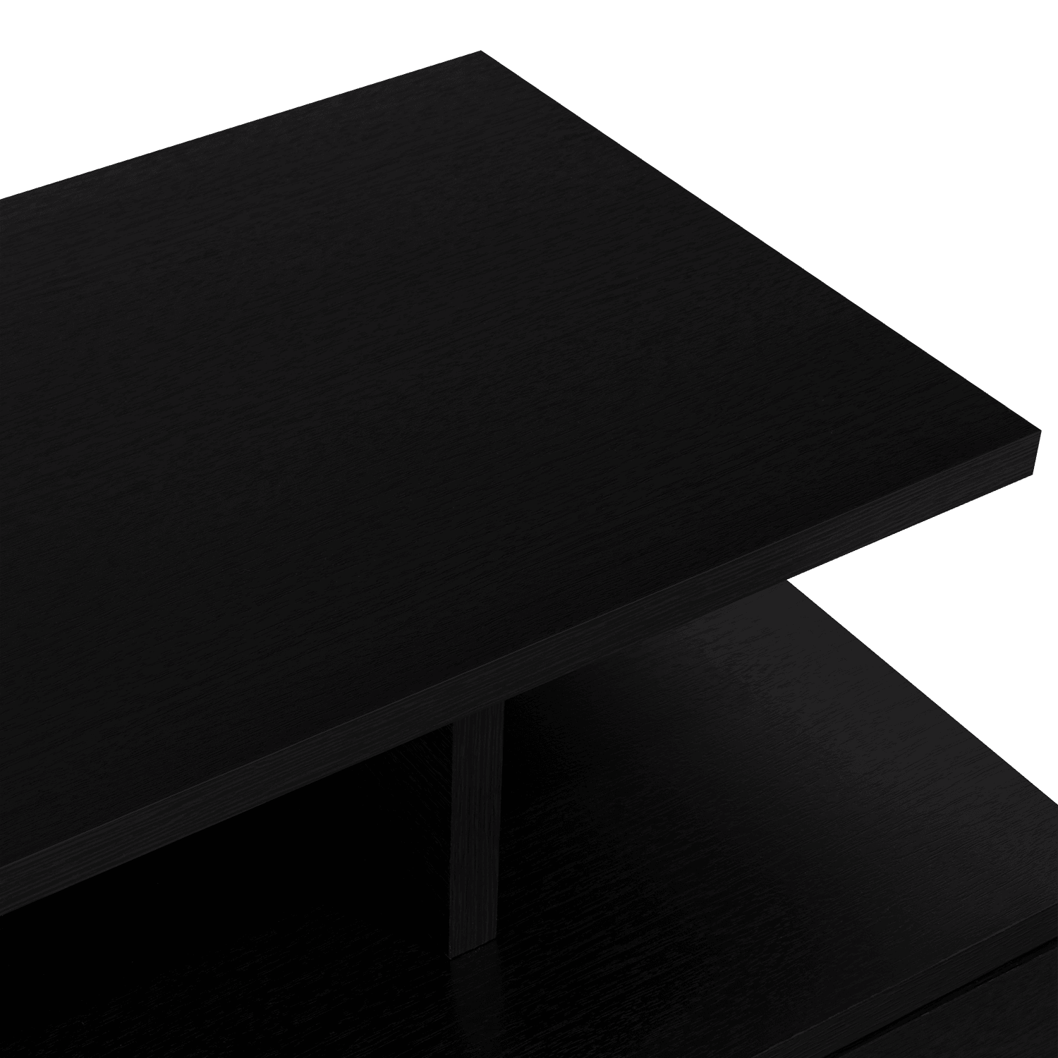 Mesa de Noche Flotante Nube, Wengue con un Cajón y División de dos Entrepaños ZF - VIRTUAL MUEBLES