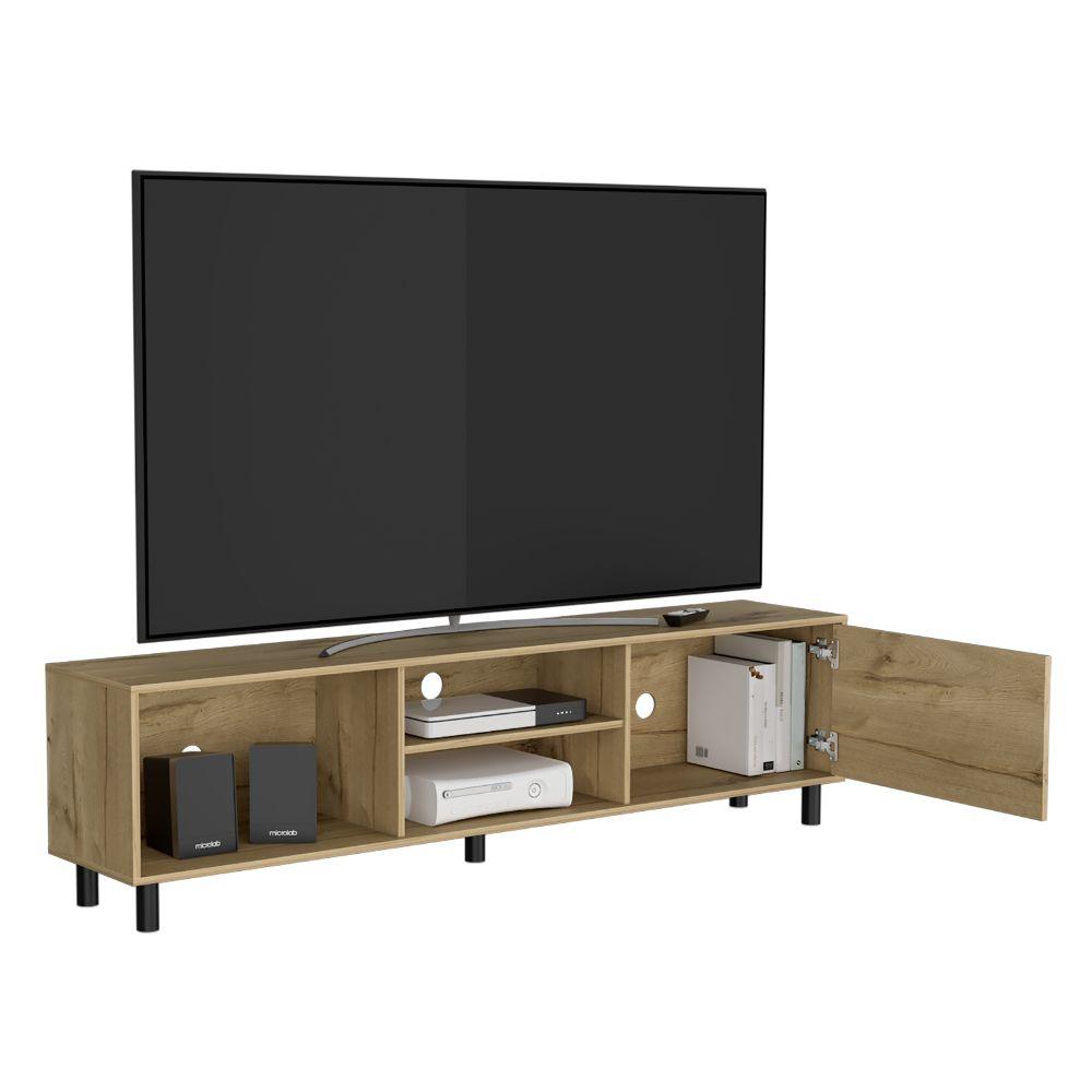 Mesa para TV Tunez, Macadamia, Para Televisor Hasta 70 Pulgadas ZF - VIRTUAL MUEBLES