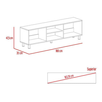 Mesa para TV Tunez color Blanco Duqueza para Sala.