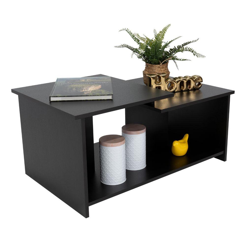 Mesa de Centro Trueno, Wengue, con Amplio Espacio Ideal Para Ubicar Decoraciones - VIRTUAL MUEBLES