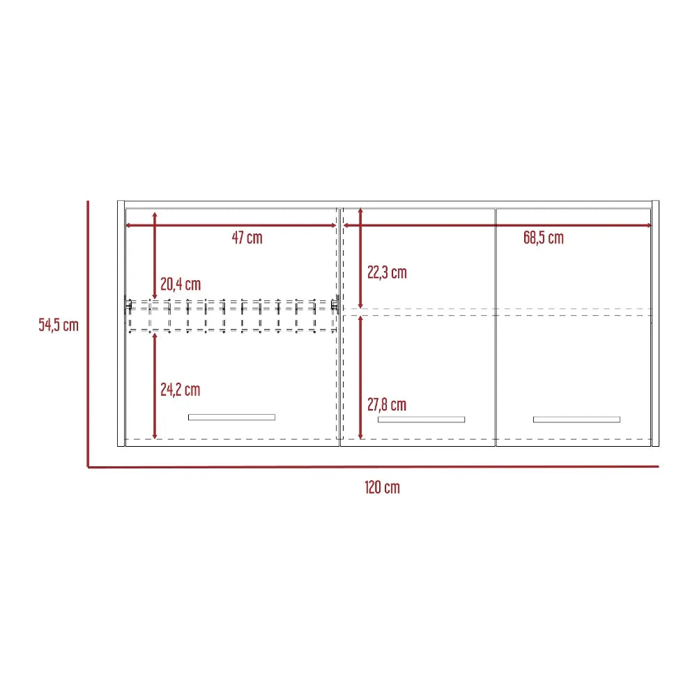 Modulo Superior Cocina Orion RTA Blanco Duna