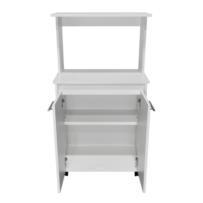 Módulo Microondas Delfi, Blanco, con Dos Puertas Batientes - VIRTUAL MUEBLES