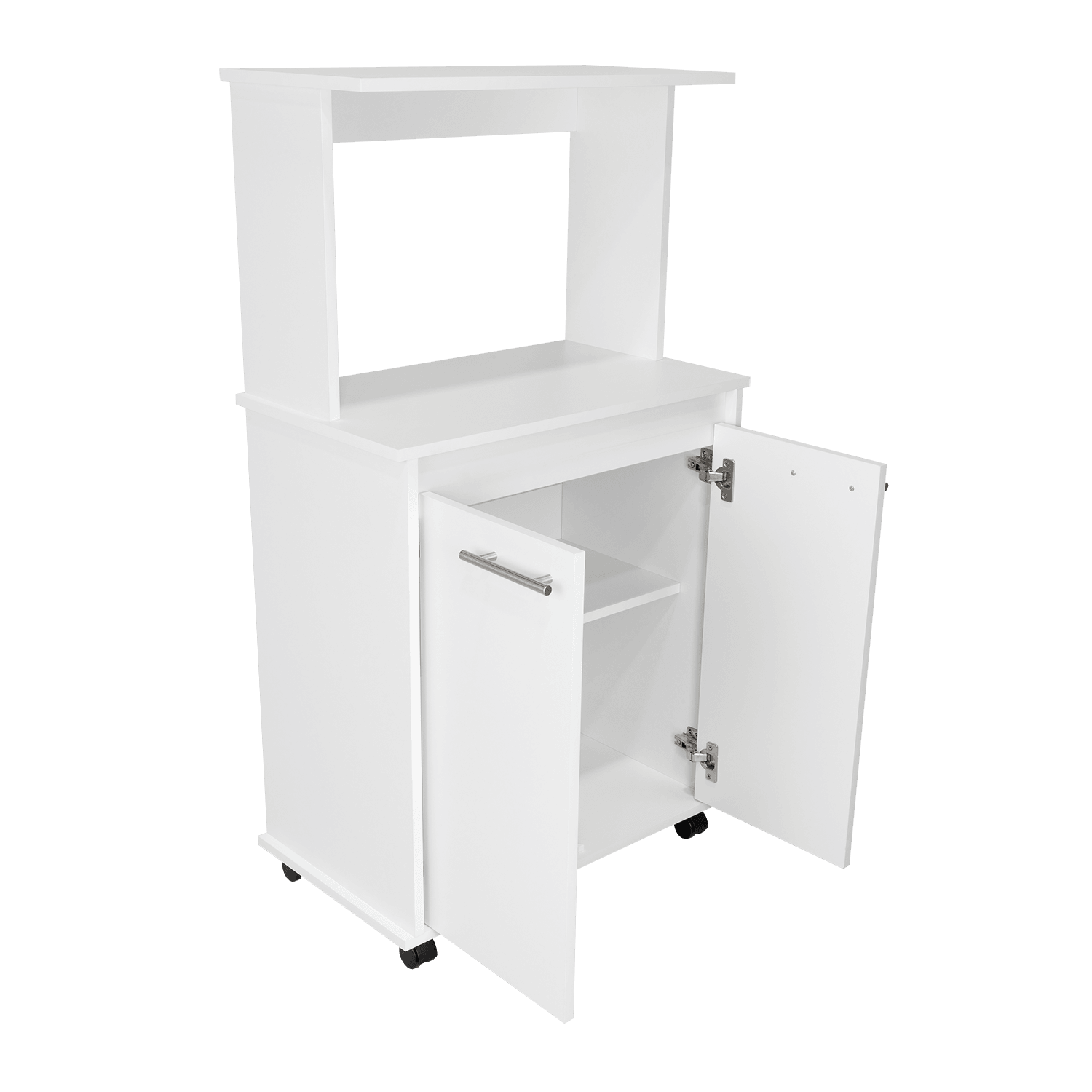 Módulo Microondas Delfi, Blanco, con Dos Puertas Batientes - VIRTUAL MUEBLES