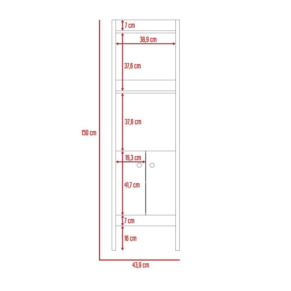 Mueble Auxiliar de Baño Blake color Café claro para Baño.