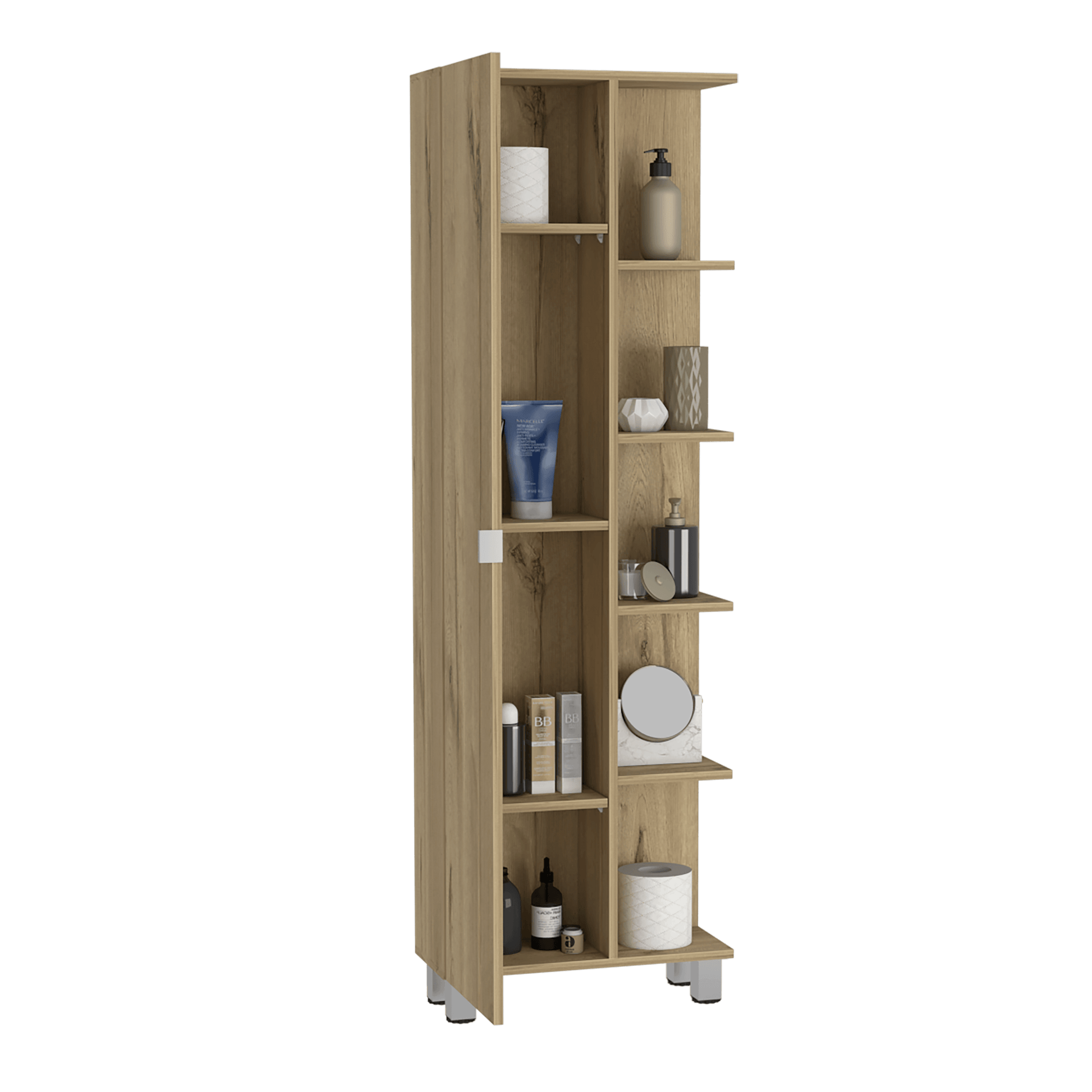 Mueble Esquinero Aran color Cafe Claro Para Sala.