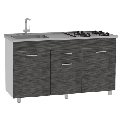 Mueble Inferior Cocina Sicilia RTA 150 Roble Gris (No meson)