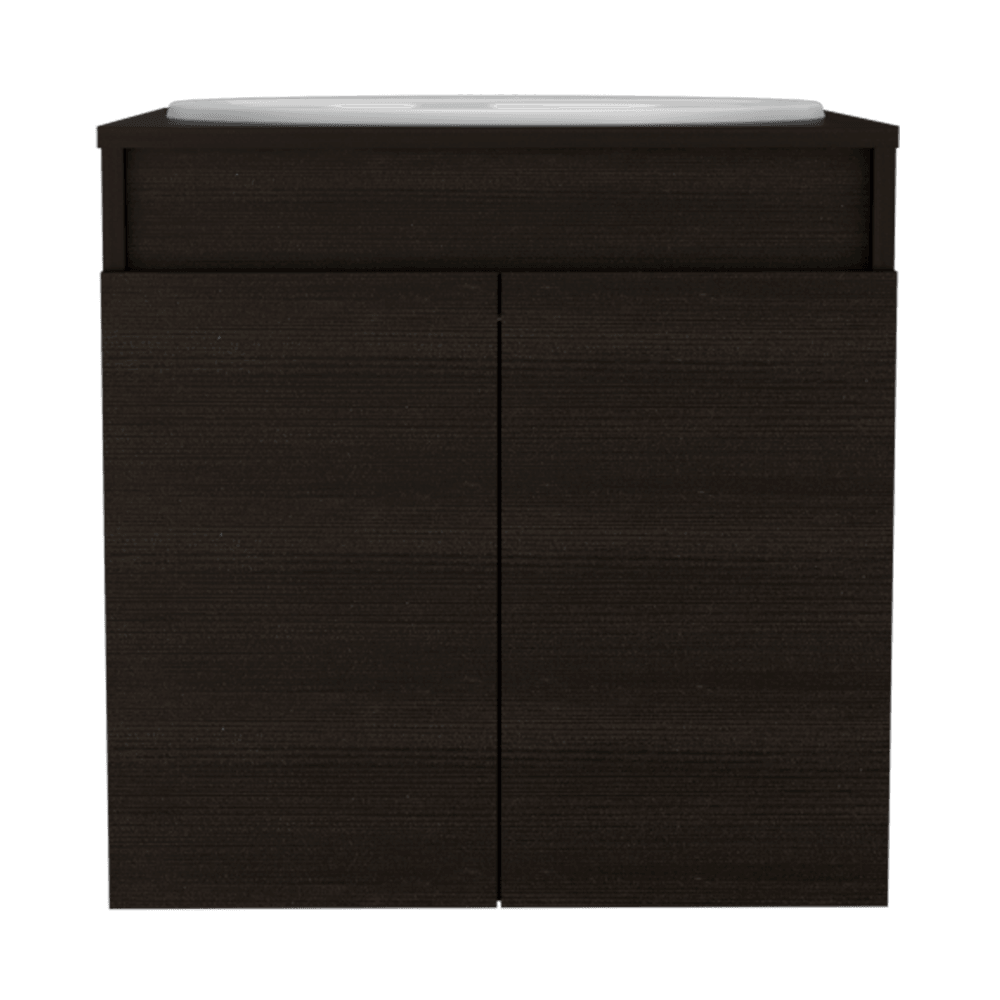 Mueble Lavamanos Orus color Wengue para Baño.