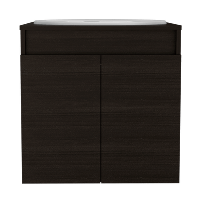 Mueble Lavamanos Orus color Wengue para Baño.