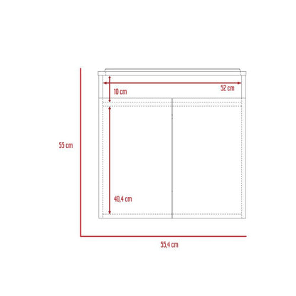 Mueble Lavamanos Orus color Wengue para Baño.