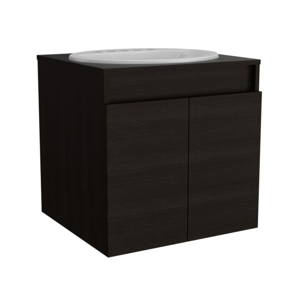 Mueble Lavamanos Orus color Wengue para Baño.