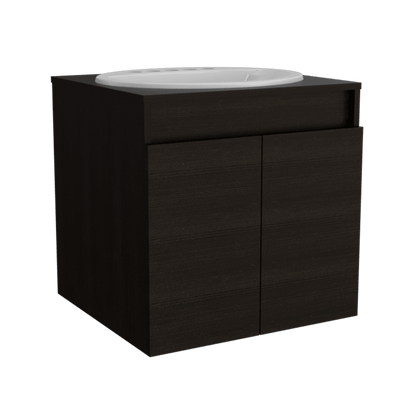 Mueble Lavamanos Orus color Wengue para Baño.