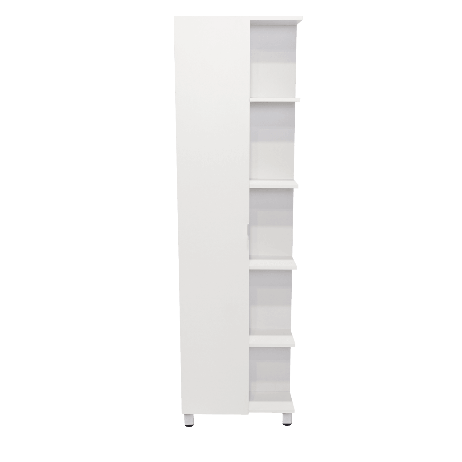 Mueble Esquinero Arán, Blanco Nevado, con Variedad de Entrepaños ZF - VIRTUAL MUEBLES