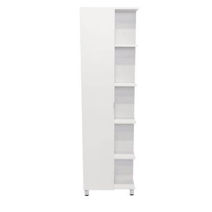 Mueble Esquinero Arán, Blanco Nevado, con Variedad de Entrepaños ZF - VIRTUAL MUEBLES