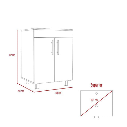 Mueble Lavamanos Sorrent color Beige para Baño.