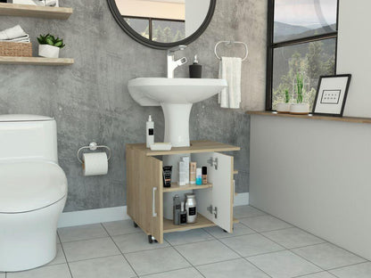 Mueble Lavamanos Aqua color Beige para Baño.