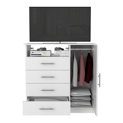 Organizador Barlovento color Blanco Perla Para Sala.