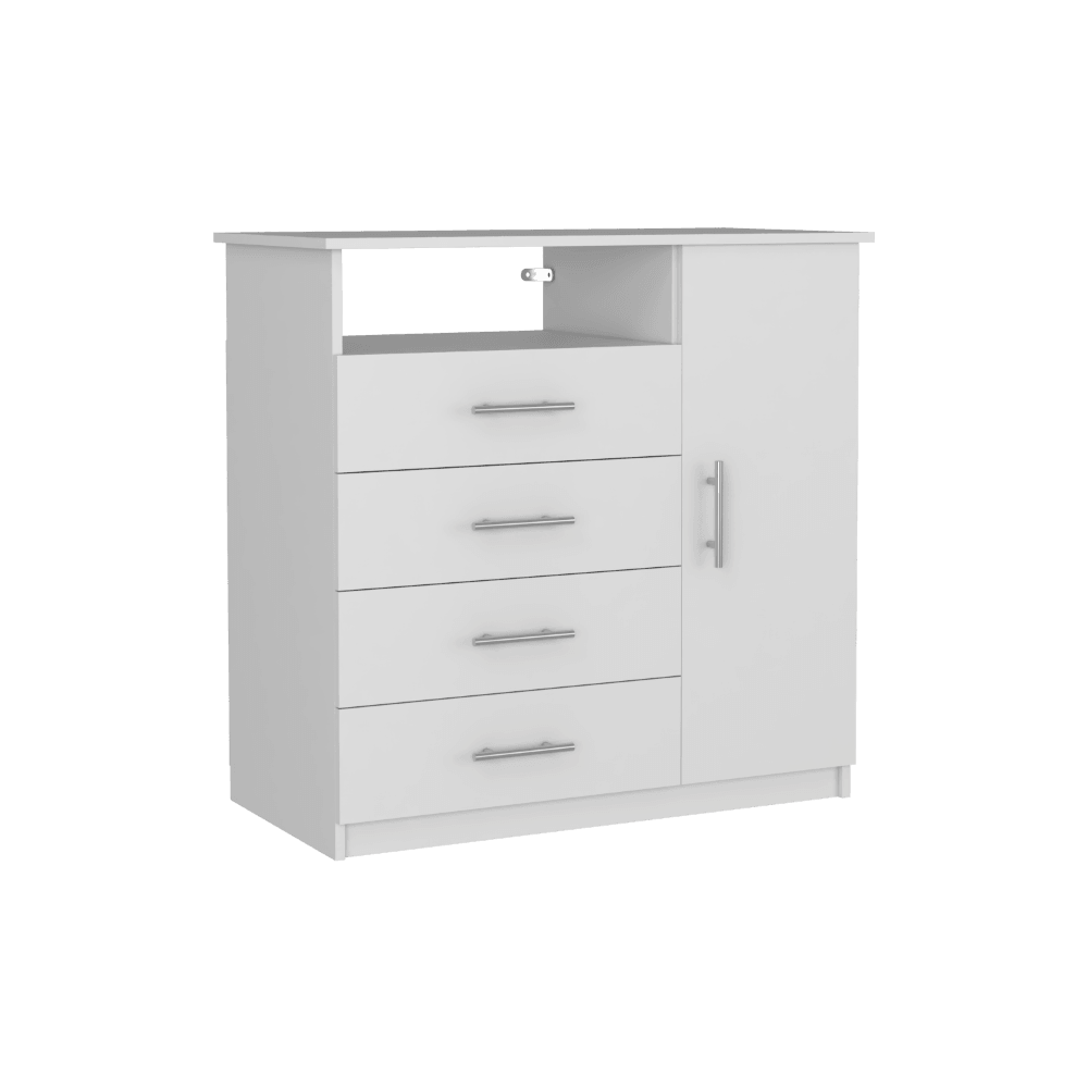 Organizador Barlovento color Blanco Perla Para Sala.