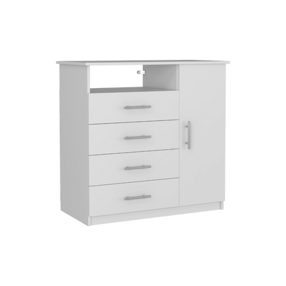 Organizador Barlovento color Blanco Perla Para Sala.