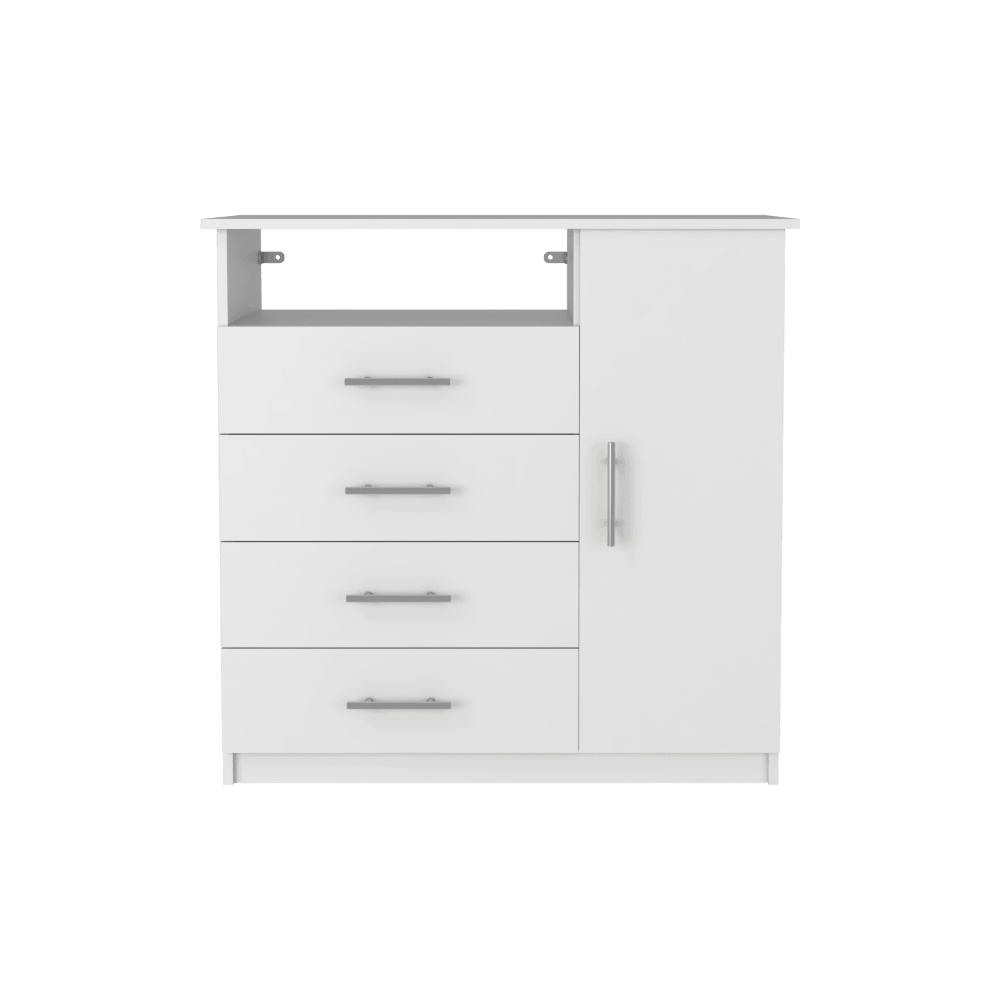 Organizador Barlovento color Blanco Perla Para Sala.