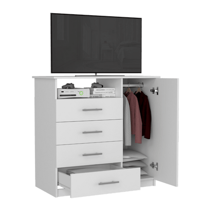 Organizador Barlovento color Blanco Perla Para Sala.