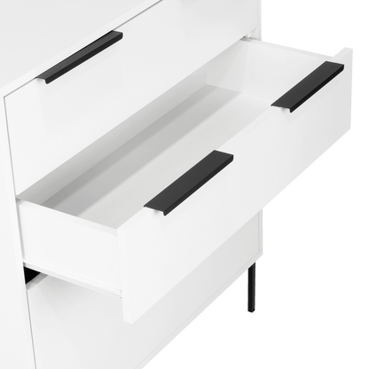 Organizador Midas, Blanco Nevado, Dos Cajones Reclinables - VIRTUAL MUEBLES