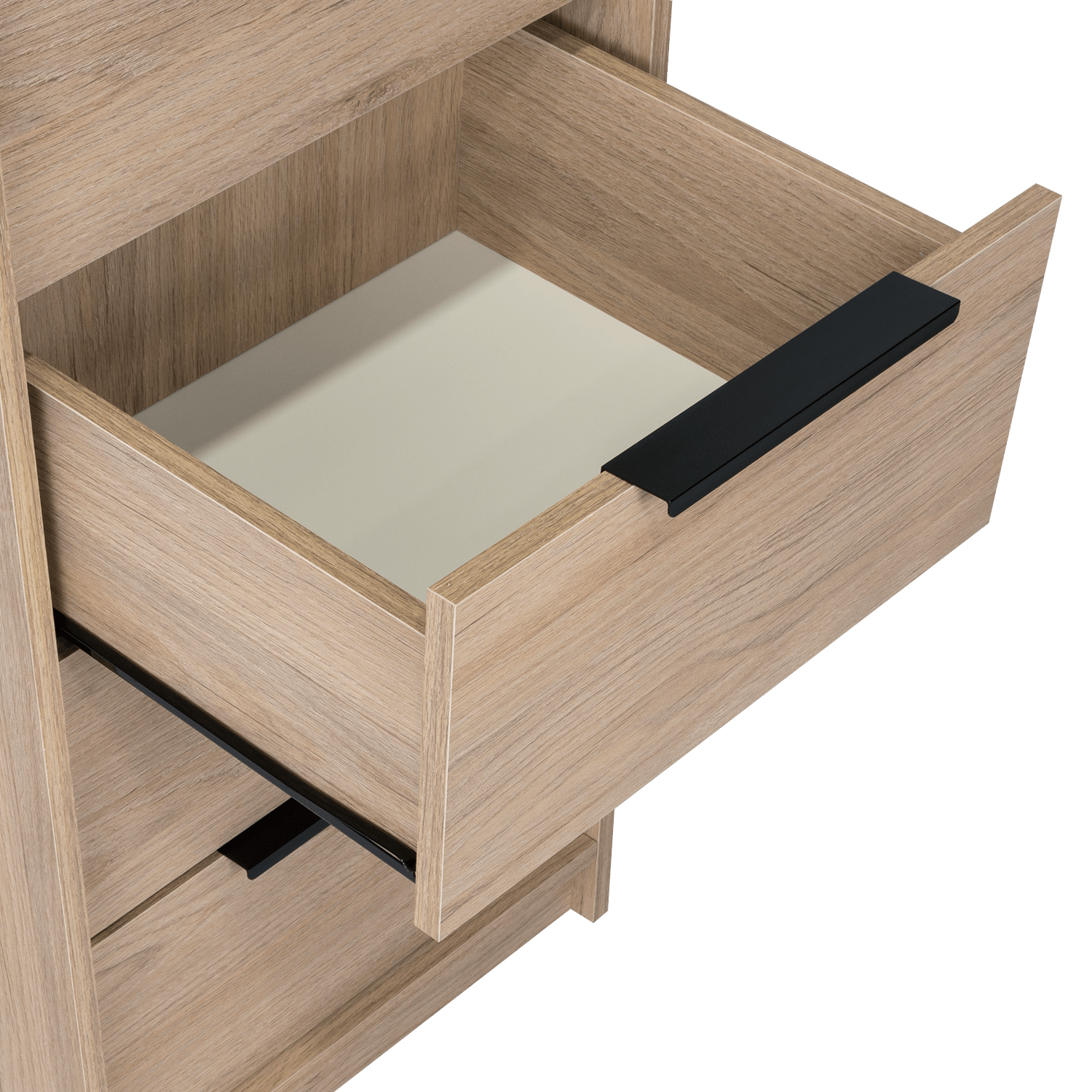 Organizador Wesley, Beige y Blanco, con Cinco Cajones - VIRTUAL MUEBLES