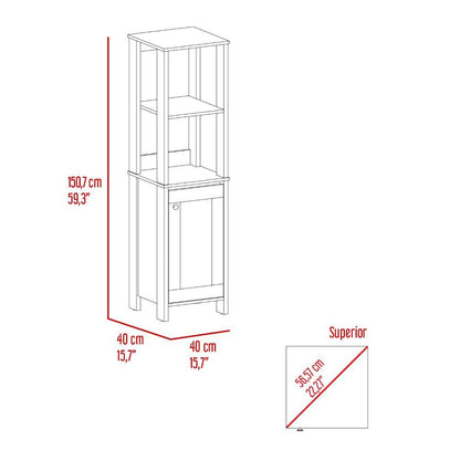 Organizador de Baño Liena color Humo para Habitación.