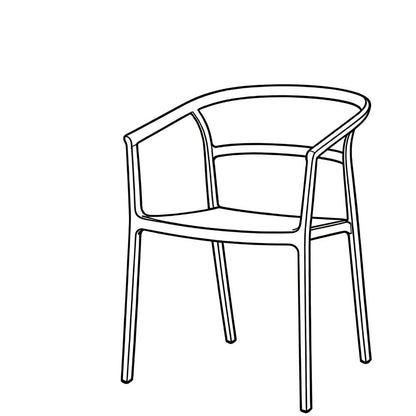Silla Porto, Taupe, con Espaldar Minimalista y Diseño Moderno, detalle de acabado