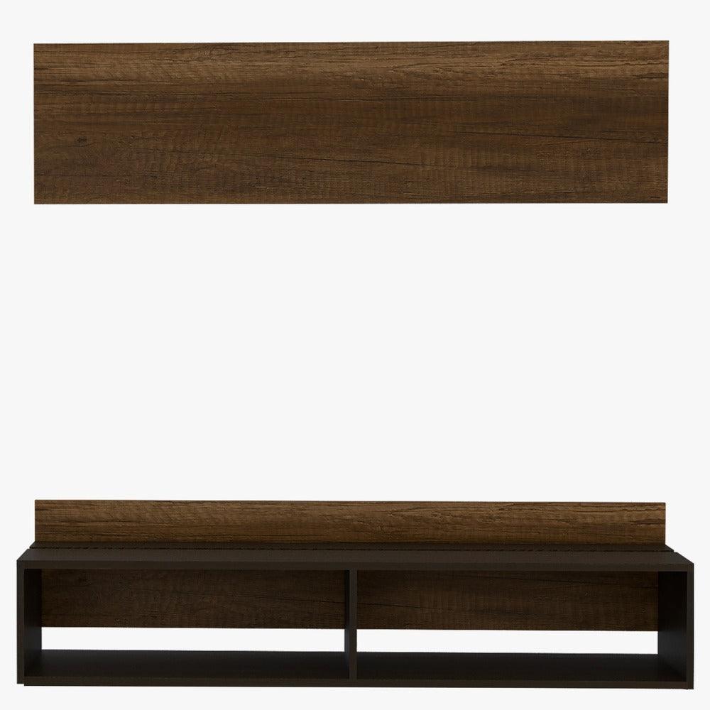 Mesa Para Tv Clasic, Cobre y Wengue, Para Televisor de 60 Pulgadas - VIRTUAL MUEBLES