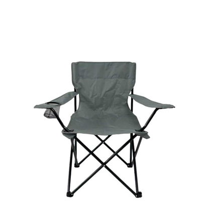 Silla Plegable Camping Tanzania, Gris Oscuro, Incluye Bolsa de Transporte