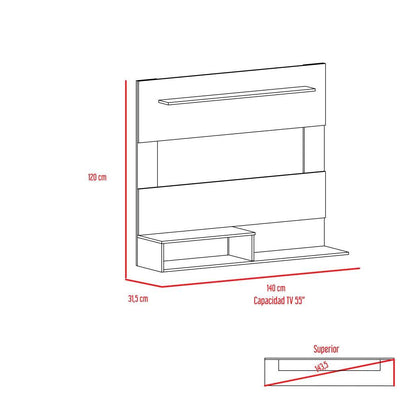 Panel de TV Ascher color Blanco para Sala.