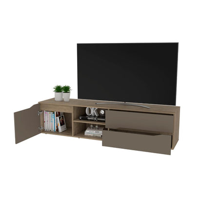 Mesa para TV Yeko, Cocoa, para TV hasta 60'' puerta abatible