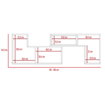 Rack TV Extensible Beijing RTA Blanco