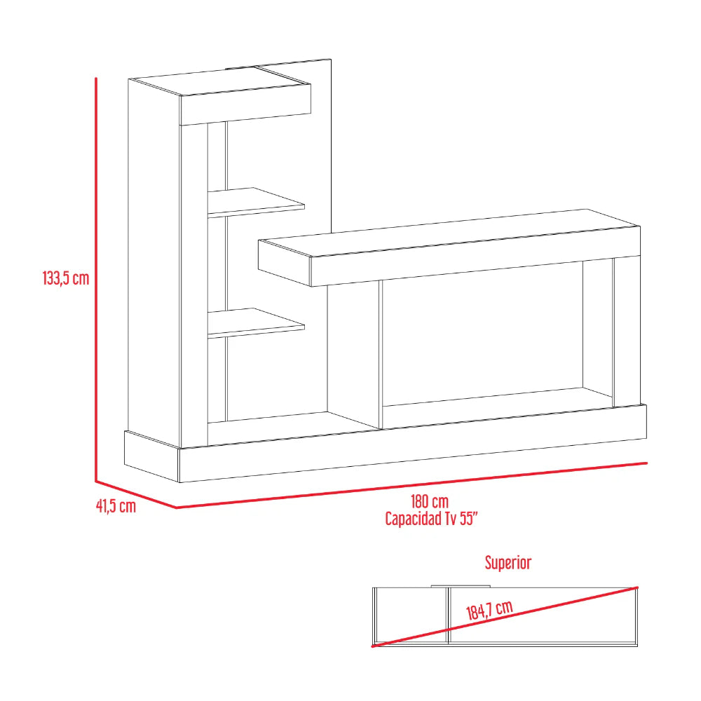 Rack para TV Minotti RTA Coñac