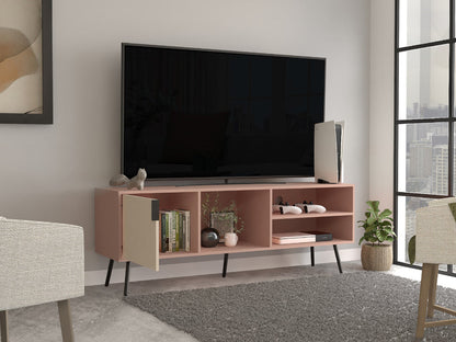 Mesa para TV Vulanno, Arupo y Toquilla, con una puerta abatible 70"