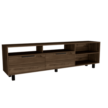 Mesa Para Tv Morelia, Castaño, con Espacio Para Televisor de Hasta 75 Pulgadas - VIRTUAL MUEBLES