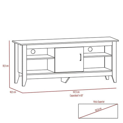 Mesa para TV Sarume color Wengue para Sala.