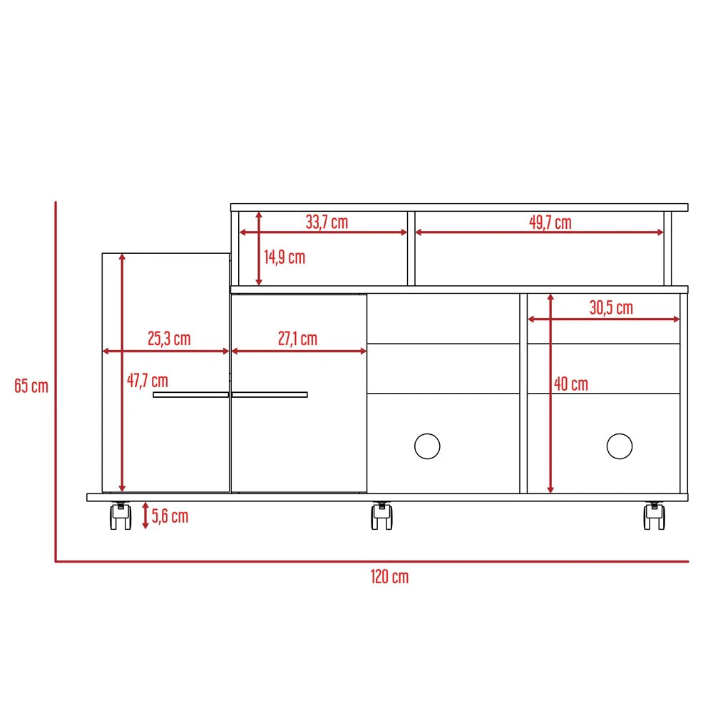 Rack para TV Valera RTA Miel Blanco