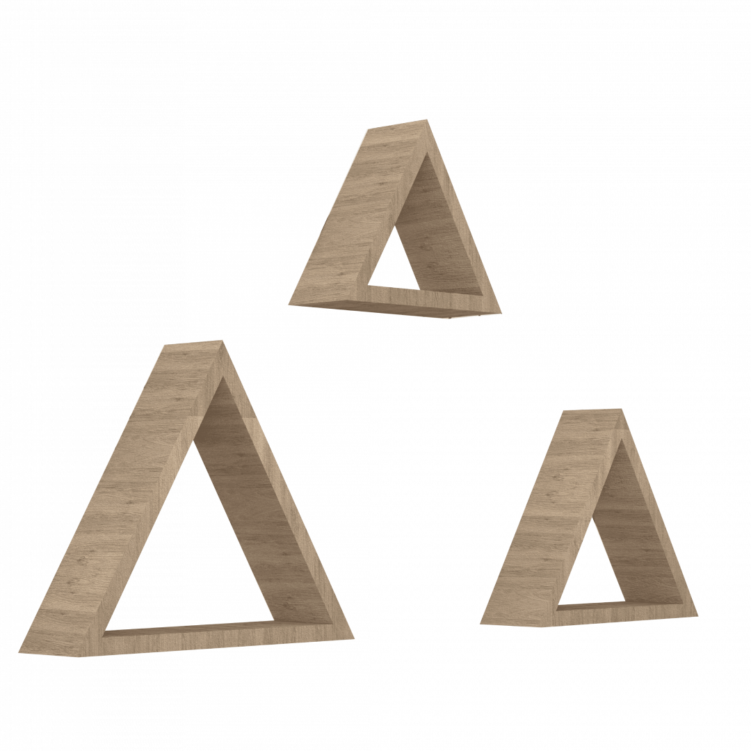 Set de Repisas Angular Beige x 3 unidades Decozzu