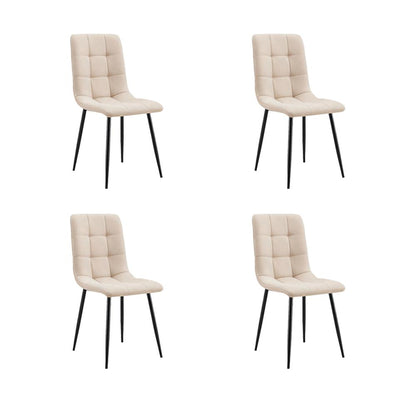 Combo para Sala Vinte, Incluye Mesa Redonda de Vidrio y 4 Sillas