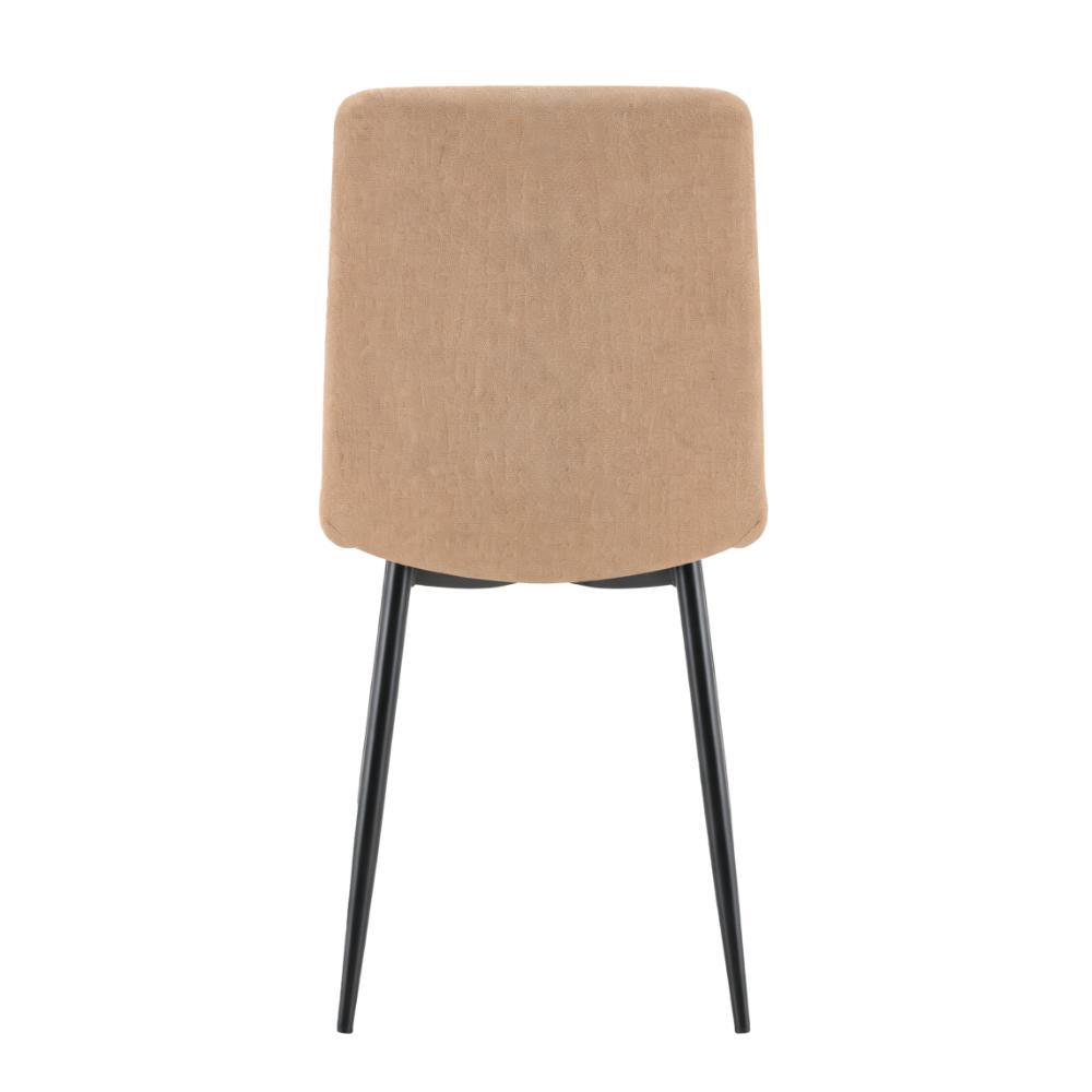 Set de 4 Sillas de Comedor Lusitano, Café, con Espaldar y Diseño Moderno