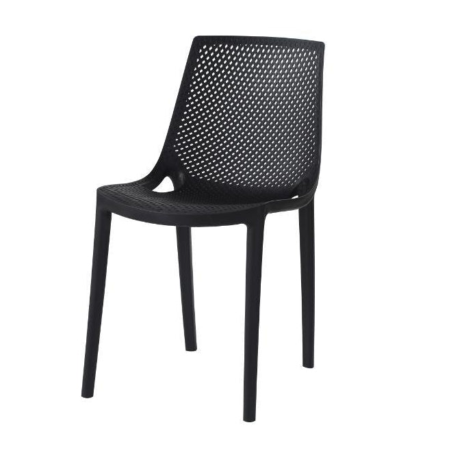 Sillas de exterior Krang wengue en plástico, set de 4 – vista 3