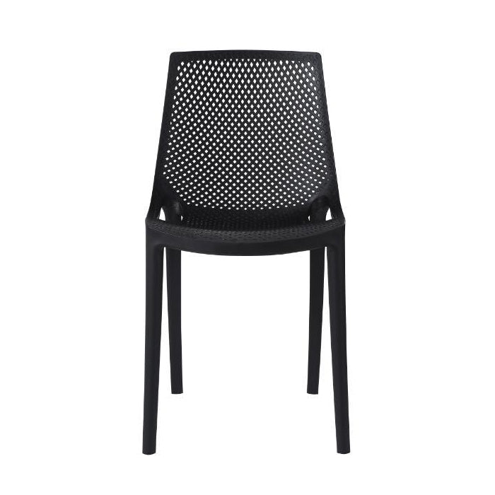 Sillas de exterior Krang wengue en plástico, set de 4 – vista 4