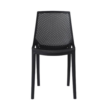Sillas de exterior Krang wengue en plástico, set de 4 – vista 4