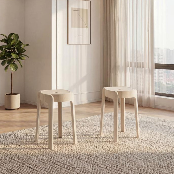 Set de 2 Butacos Apilables Maison · Blanco