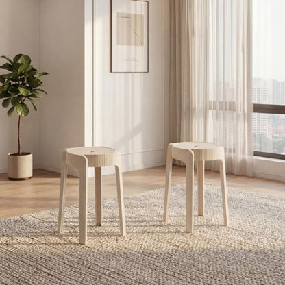 Set de 2 Butacos Apilables Maison · Blanco