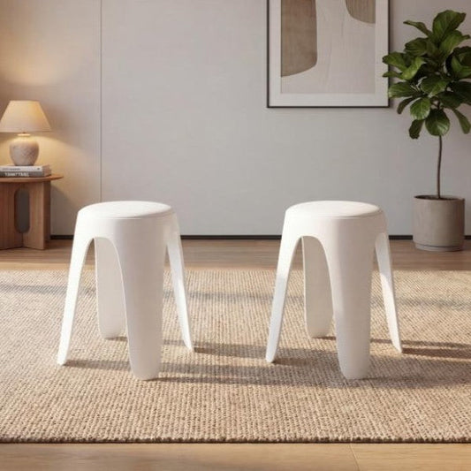 Set de 2 Butacos Else con Cojín · Blanco