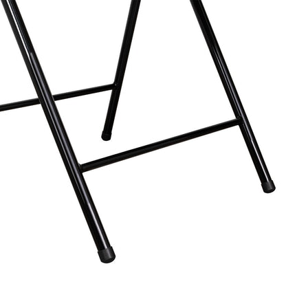 Set de 2 Sillas Plegable Dako, Blanco, Espaldar y Asiento en Material Plástico y Patas Metálicas